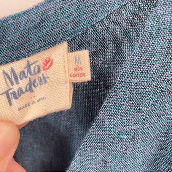 Mata Traders Cotton Fit & Flare Dress Small - Picture 4 of 6